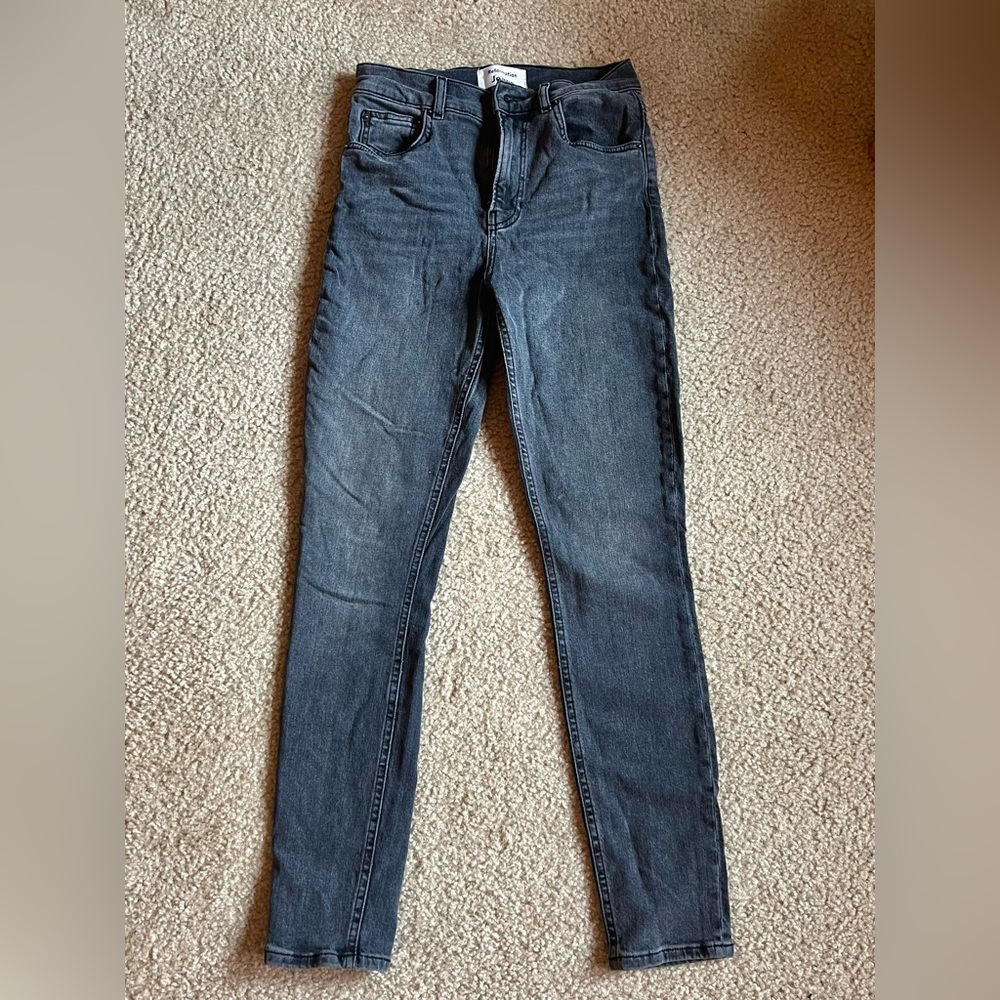 Reformation ref High waisted skinny jeans Grey sz 25